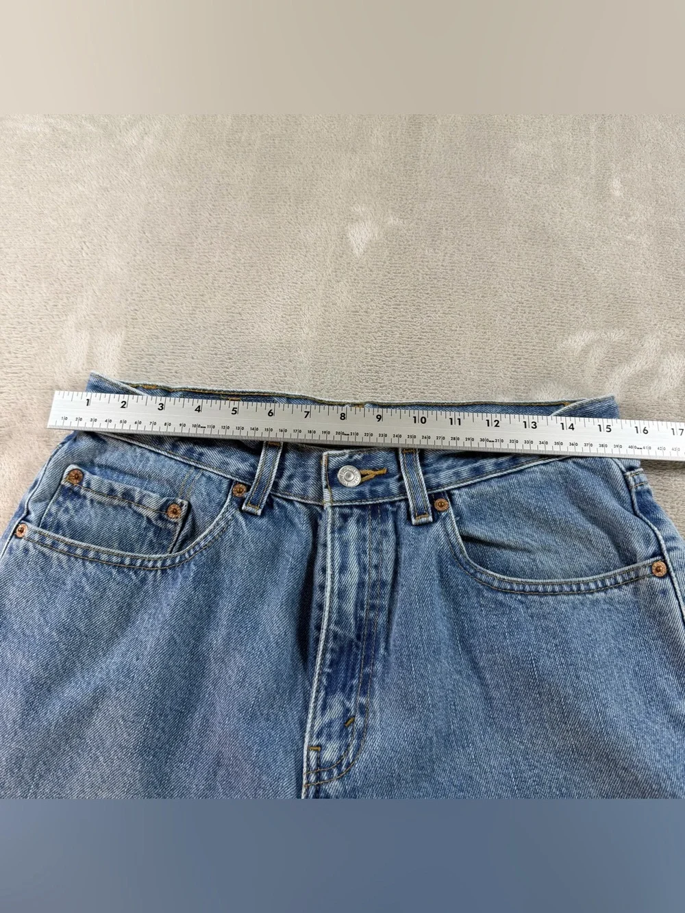 Levis 550 Mens Vintage Jeans 32x30 Blue Relaxed Fit Tapered Leg Med Wash Denim
